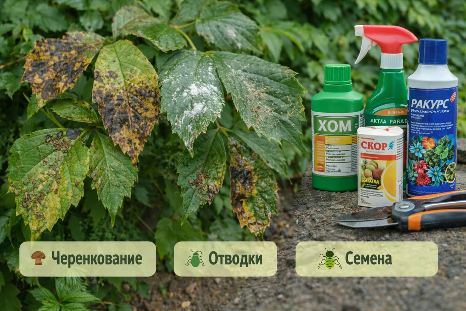 Болезни и вредители Вичи