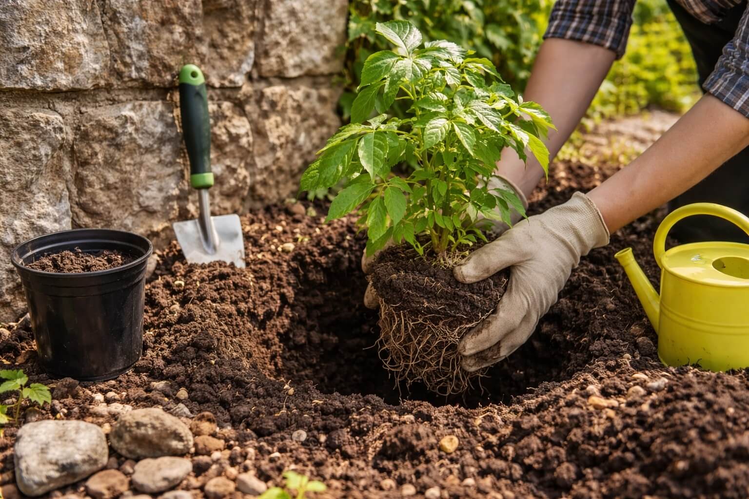 посадка винограда Вичи