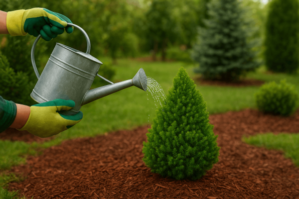 Уход за хвойными растениями